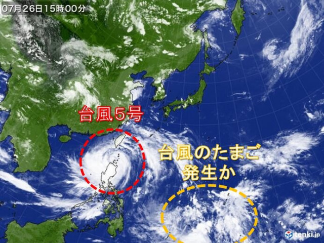 台風シーズン本格化　台風5号のほかに　新たな台風のたまご発生か　列島への影響は?
