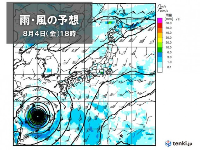 4日　北海道は大雨の恐れ　東北〜九州は急な雷雨に注意　沖縄は台風の影響で荒天続く