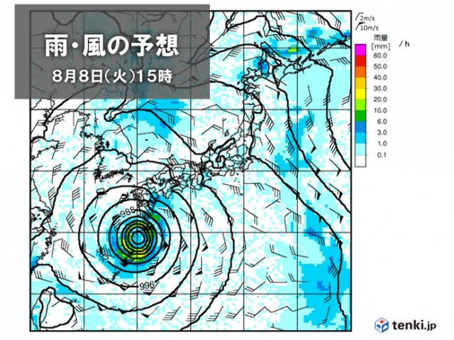 台風6号　9日頃に九州にかなり接近　暴風や記録的な大雨か　四国〜東海も大雨の恐れ