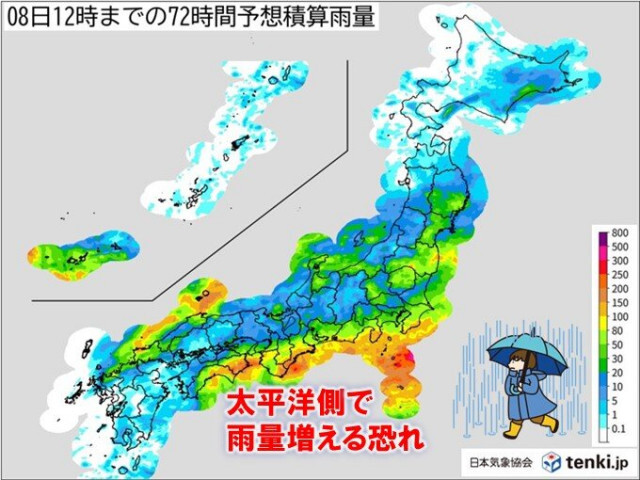 あすは広く警報級大雨恐れ　四国〜関東で雨量増える　元台風12号の熱帯低気圧の影響