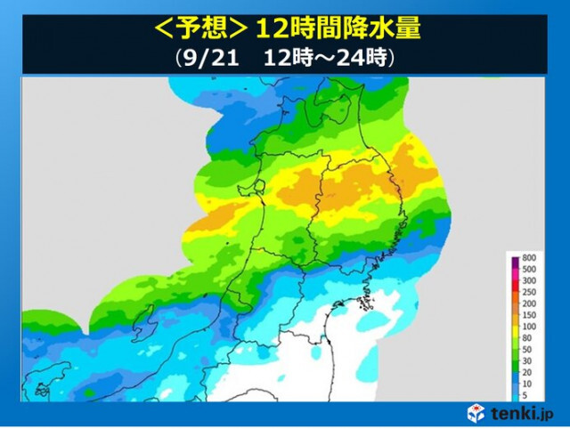 21日午後は東北北部で警報級大雨の恐れ　岩手・内陸は過去最大を上回る大雨に警戒