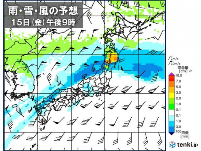 金曜土曜は東日本日本海側で大雨の恐れ　北日本も荒天に注意　日曜は一転真冬の寒さに