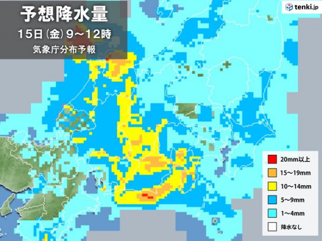 関東　昼過ぎにかけて冷たい雨　東京都心などで最高気温10℃　1月上旬並みの寒さ