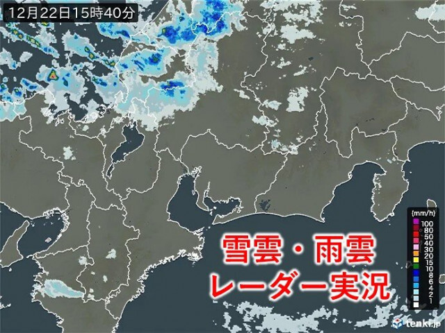 東海　23日まで真冬の寒さと岐阜県山間部は大雪警戒　今夜は平野部でも雪が舞う所も