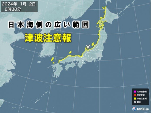 福岡県日本海沿岸と佐賀県北部の津波注意報は解除　引き続き警戒を