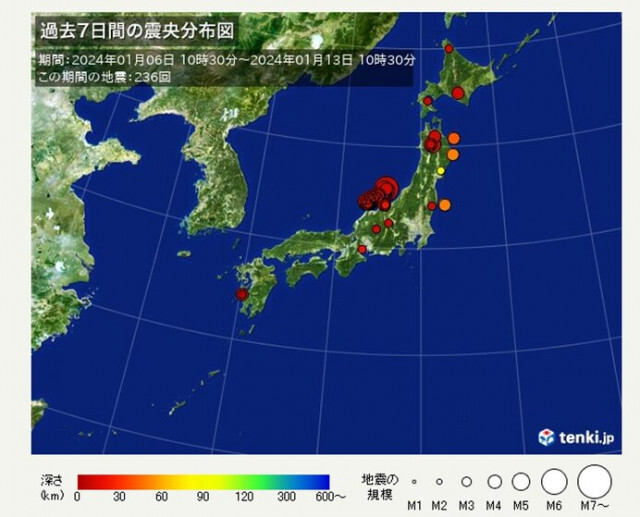 令和6年能登半島地震　震度4以上は50回超　昨夜と今日明け方も志賀町で震度4