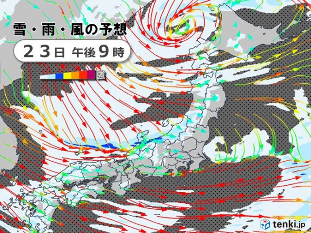 今季最強寒気　日本海側は降雪強まる　警報級の大雪の恐れ　太平洋側の平地も雪に警戒