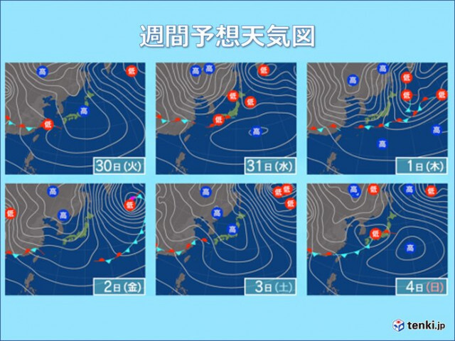 九州　今週は寒さ和らぎ高温傾向　天気図には春の気配