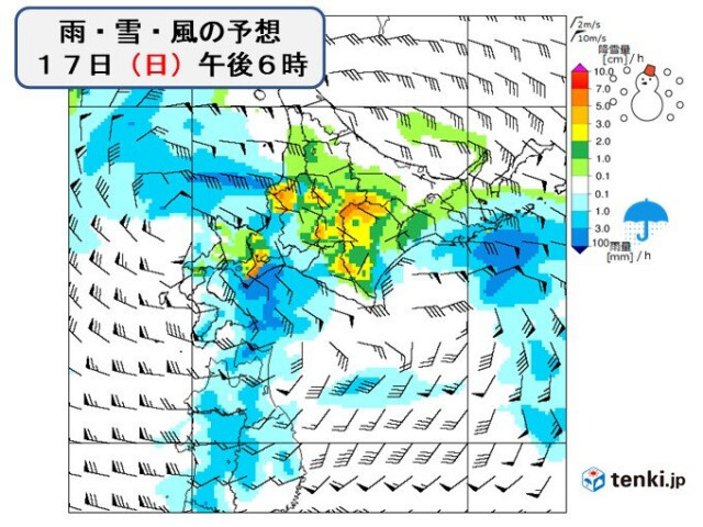 今日17日は北海道と九州で大気の状態が不安定　雷を伴った雨や雪に注意