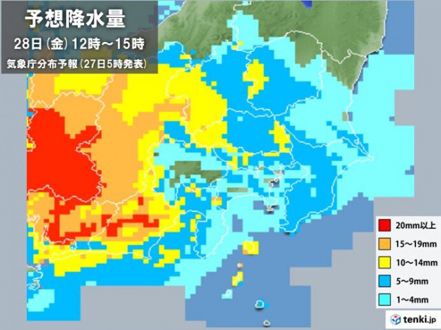 今日27日の関東　蒸し暑さが続く　明日28日は土砂降りの雨の所も　気温大幅ダウン