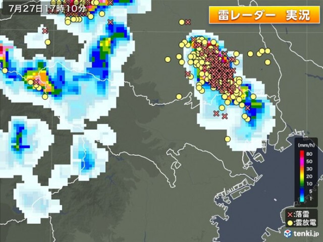 東京都心　今夜にかけて天気急変に注意　ゲリラ雷雨に遭遇した時とるべき行動とは