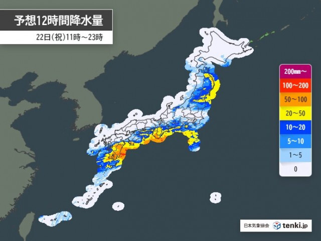 強雨エリアは東北へ　関東〜九州も所々で激しい雨　能登は雨ピーク過ぎるも警戒続けて