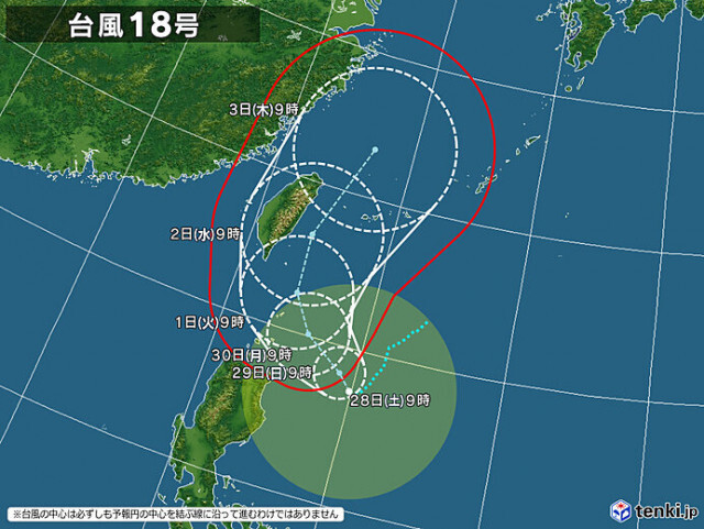 台風18号「クラトーン」発生　暴風域を伴って沖縄に近づくおそれ