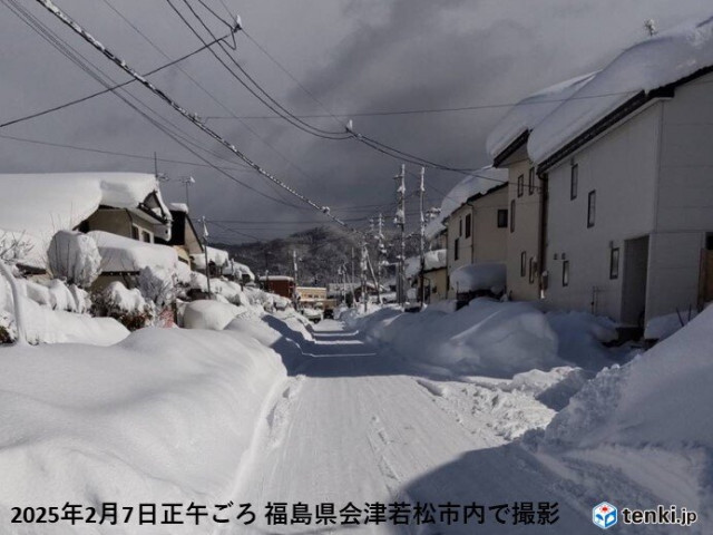 統計開始以来1位の積雪　会津若松(福島県)