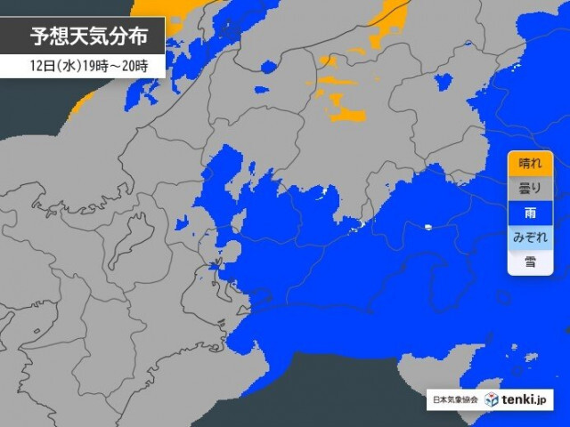 12日の東海　今後の雨は?　13日は晴れて気温上昇　スギ花粉が大量飛散　週間天気