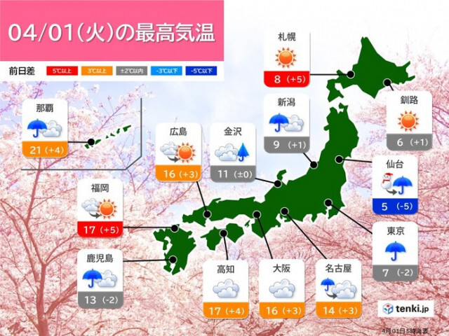 今日1日　東日本は雨や雪　山沿いは大雪　交通への影響に注意　関東甲信は真冬の寒さ