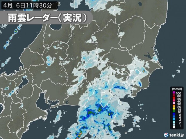 東海や関東に雨雲　大気の状態が不安定　午後も落雷・突風・強雨に注意
