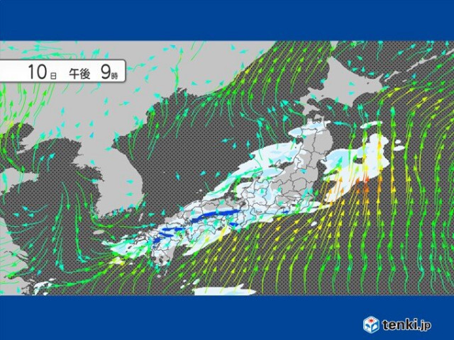 明日10日は沖縄で警報級の大雨　九州〜東海も強い雨に注意　明後日は関東・東北も雨