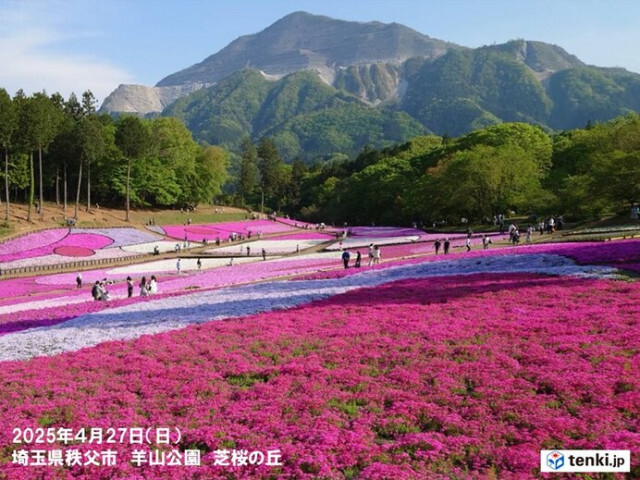 関東甲信のゴールデンウィーク　行楽日和の日が多い　30℃に迫る暑さも　熱中症注意