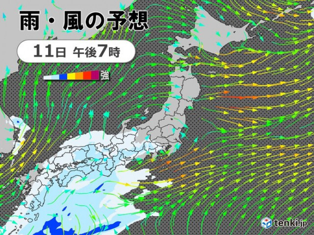 11日(日)も西から天気下り坂　九州〜関東で雨　沖縄は警報級の大雨　次の週末も雨