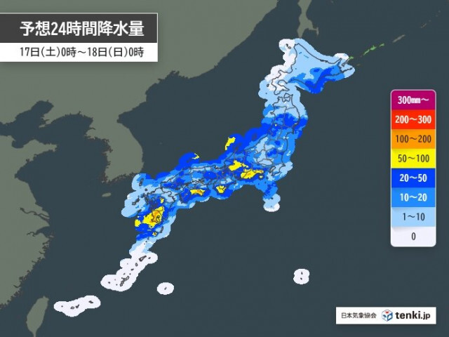 17日から18日は西日本では警報級の大雨のおそれ　梅雨のはしりの大雨に注意