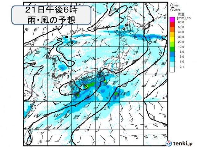 21日(水)は九州から近畿で大雨のおそれ　蒸し暑い　週間天気