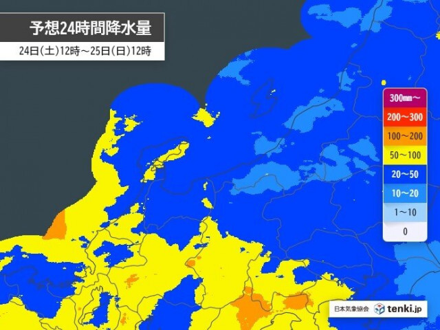 25日頃は石川県で警報級大雨か　この先一週間は気温が低く暑熱順化がリセットされる