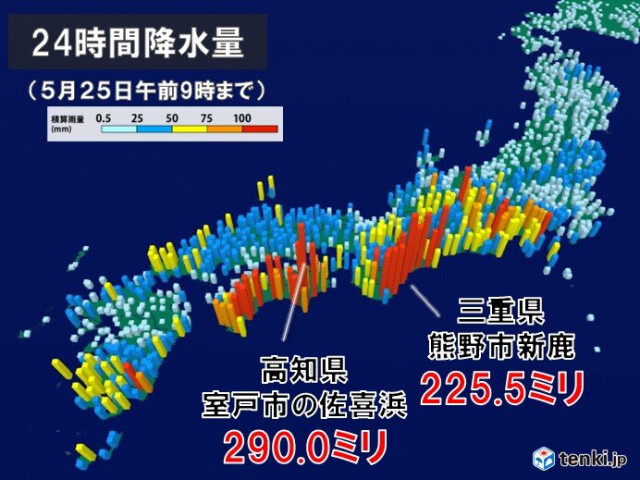西日本や東日本では200ミリ以上の大雨　雨の範囲は北日本へ　北海道では雪も?