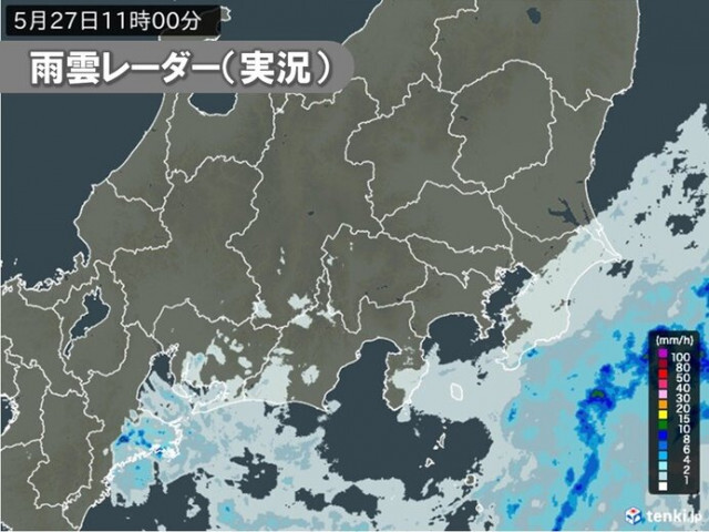 関東地方　今日27日は沿岸部を中心に雨　明日28日も所々で雨　折りたたみ傘を