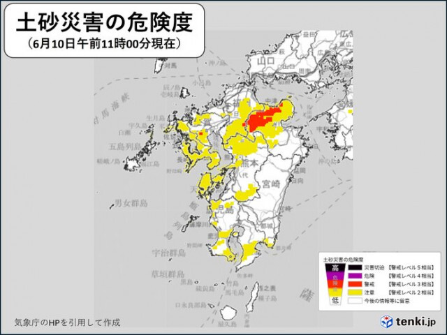 九州は土砂災害や洪水などに厳重警戒　大雨災害の危険性が高い一週間
