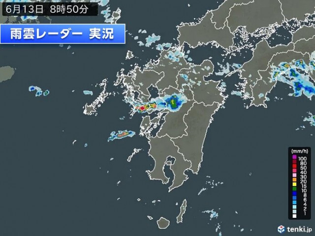 今朝は九州や四国に活発な雨雲　午後も九州北部は落雷や突風、急な強い雨に注意