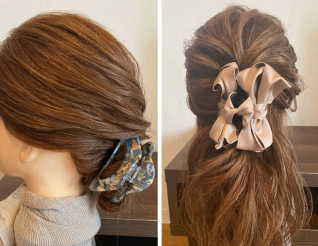 5分で垢抜けヘアに！簡単クリップアレンジ