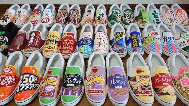 履きこなしたい「美味しそうなスニーカー」。おなじみのパッケージのペイントで人気