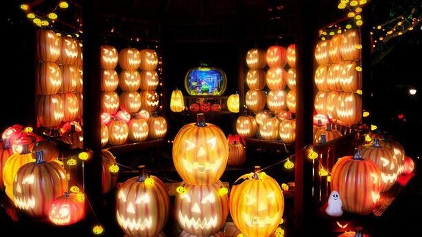 長崎ハウステンボスで秋の季節しか楽しめないライトアップイベント「秋の光の王国」が開催中