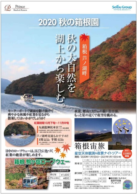 駒ヶ岳の夜景を楽しもう！箱根の駒ヶ岳ロープウェーで「箱根宙旅2020」開催中