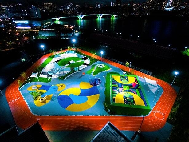 豊洲にナイキデザインのスポーツパーク「TOKYO SPORT PLAYGROUND SPORT × ART」がオープン、人気シューズをデザインした6つのエリアにも注目