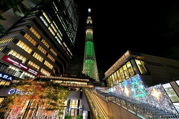「東京スカイツリータウン」のクリスマスイベントは、心も体も温まるコンテンツが盛りだくさん