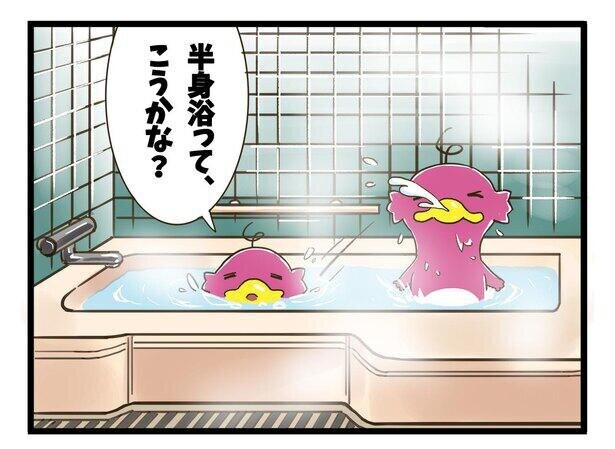 新アニメ『エビシー修業日記』。エビシーが半身浴に挑戦するもまさかの展開に！