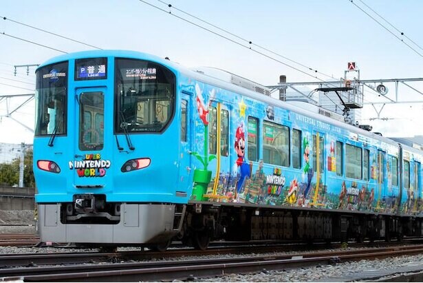 マリオが描かれた列車が、USJの新エリア開業に先駆けて運行開始！