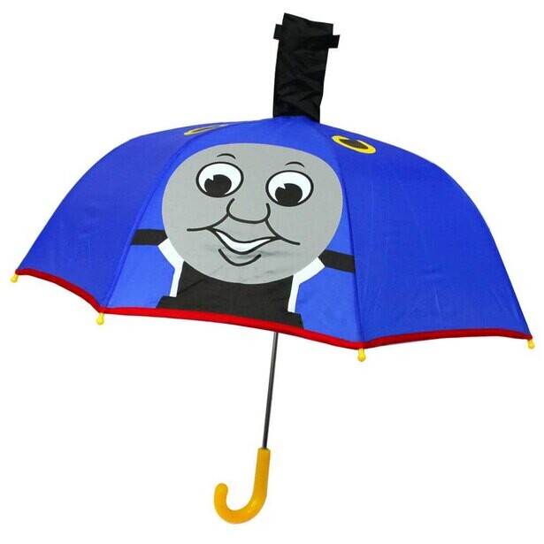 子供の傘デビューにトーマスがお役立ち！えんとつ付きの不思議な効果とは？