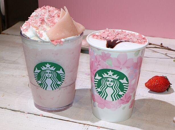 スターバックス新作フラペチーノはさくら×白玉？モチモチ食感がたまらない