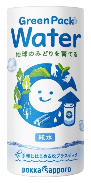 飲んで気軽にエコ活動♪日本初！紙製の飲料容器「カートカン」を使用した水が新登場