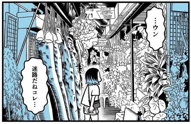 【漫画】タイの一大市場の攻略法とは？“オタク”ならではの歩き方に「その発想はなかった」の声