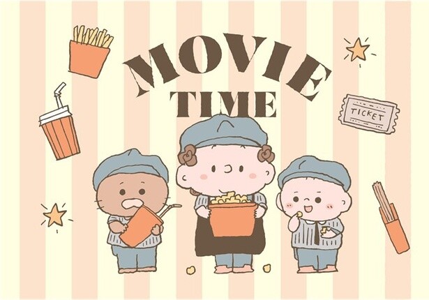 つむぱぱがSMTとコラボ！映画館をテーマに描き下ろした新作アートがグッズに