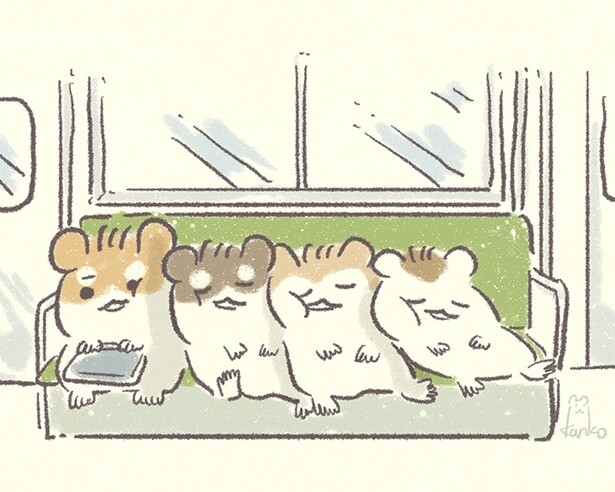 かわいい！けどちょっぴり不憫!?やわらかいタッチで描かれるハムスターのイラストに癒やされる【作者に聞いた】