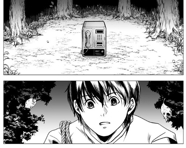 「じりん」心霊スポットで線の切れた公衆電話が鳴る。受話器から届く声に少年は笑い転げて…!?“恐怖と笑いは紙一重”と語る作者に聞いた