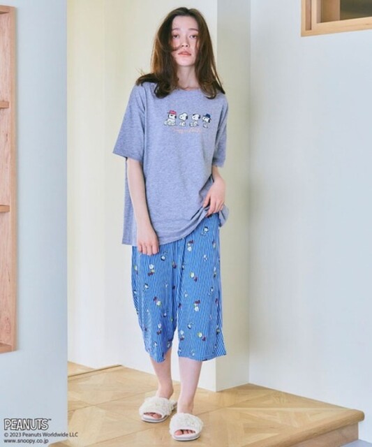 スヌーピーの“ひんやり”ルームウェアで快適なおうち時間。夏に着たいワンピースとハーフパンツが登場