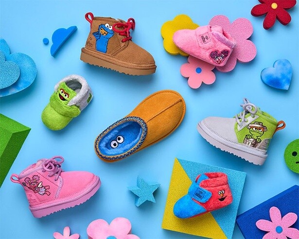 「セサミストリート×UGG」のベビー・キッズシューズがかわいすぎ！原宿の旗艦店で限定発売
