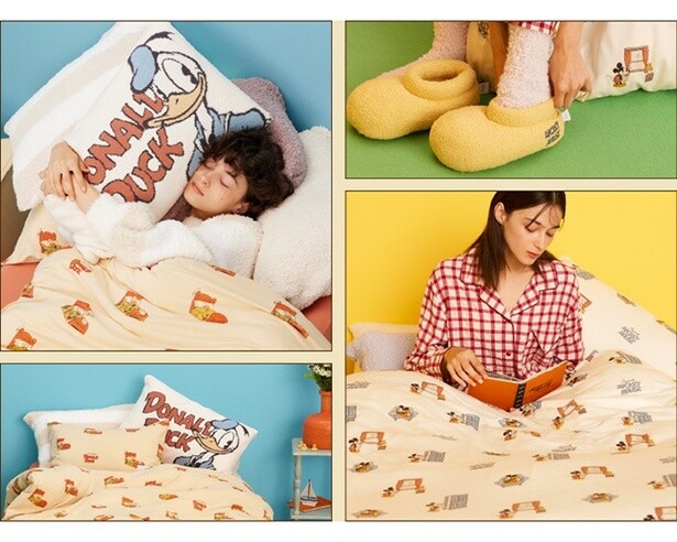 ジェラピケの寝具ラインから「ミッキー&ドナルド」コレクションが発売！ベッド周りをコーディネートしよう
