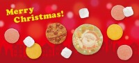 “えびせんべい”の桂新堂から、サンタやトナカイを描いたクリスマス限定商品が登場！人気商品もクリスマス仕様に